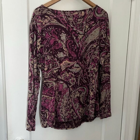 2 Coldwater Creek Wrap Tops-- Plum and Blue Green Size 1X/XL-- Make an Offer! - Picture 7 of 14